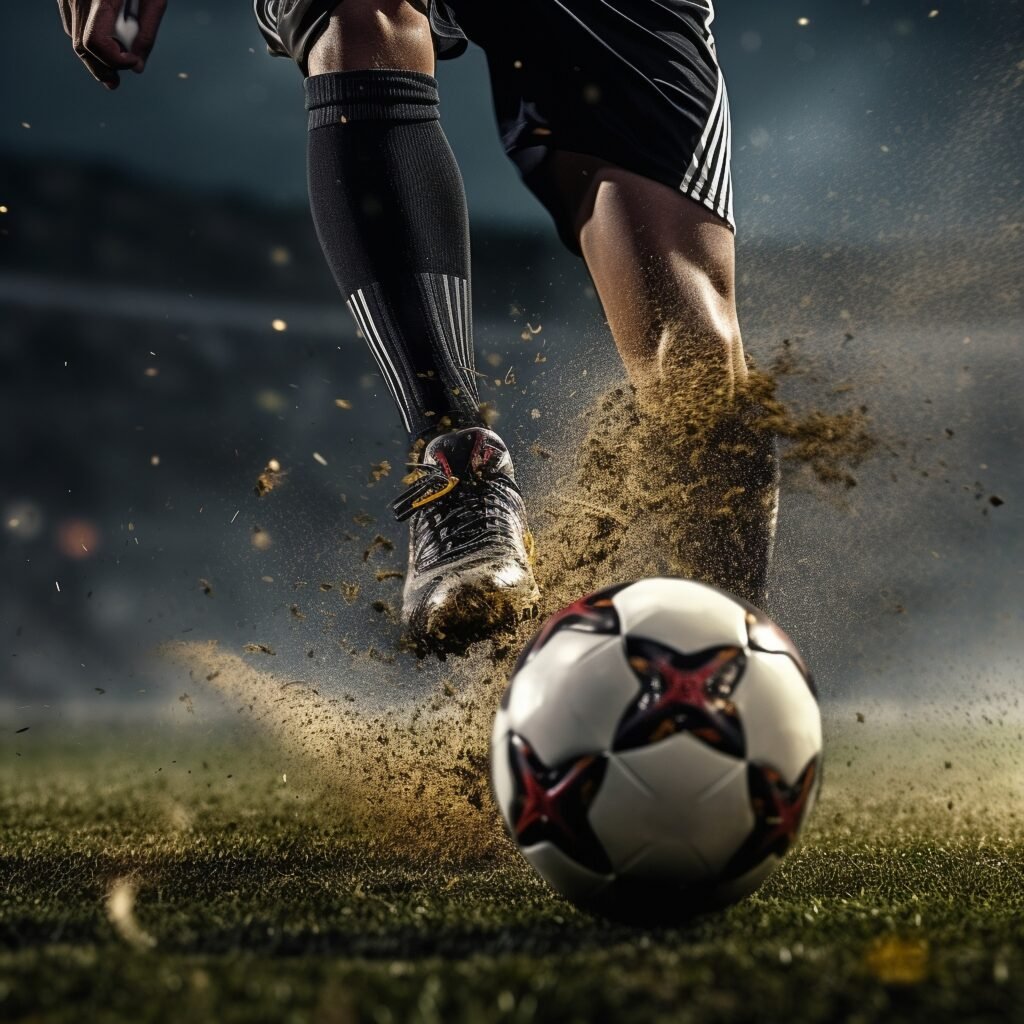 soccer-player-with-ball-grass-field